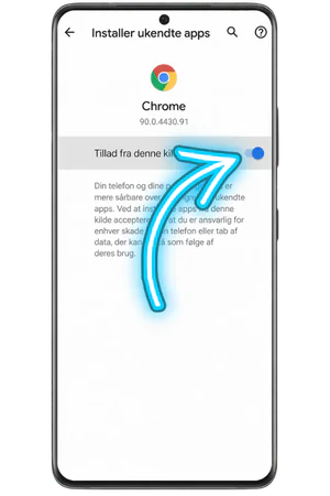 Tillad installation fra ukendte kilder Android indstillinger