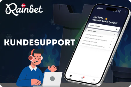 Kundesupport 24/7 live chat i Rainbet app