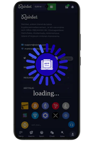 Rainbet APK installationsprocess på Android-enhet