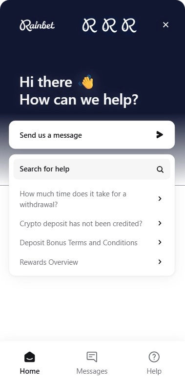 Rainbet kundsupport
